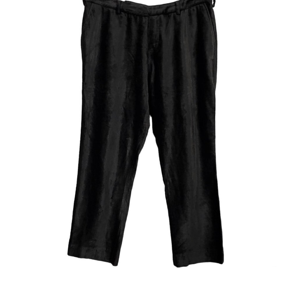 Swildens XXX Cropped Velour High Waist Black Pants
